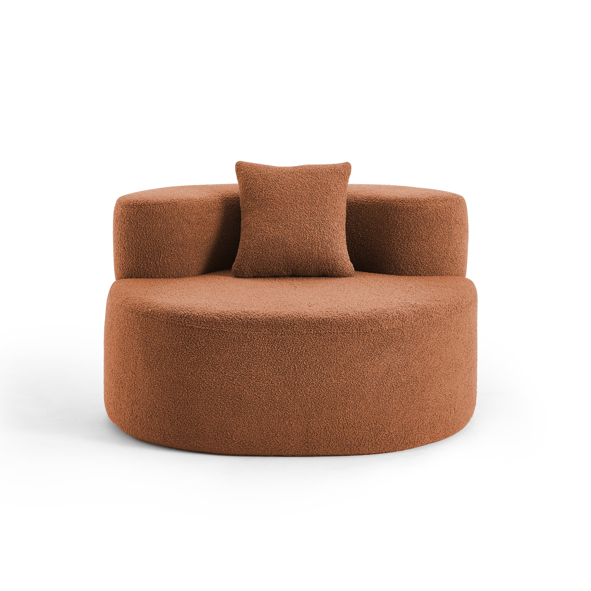 <tc>Sofa na Caixa</tc> Cadeira Dunne em Boucle - Laranja