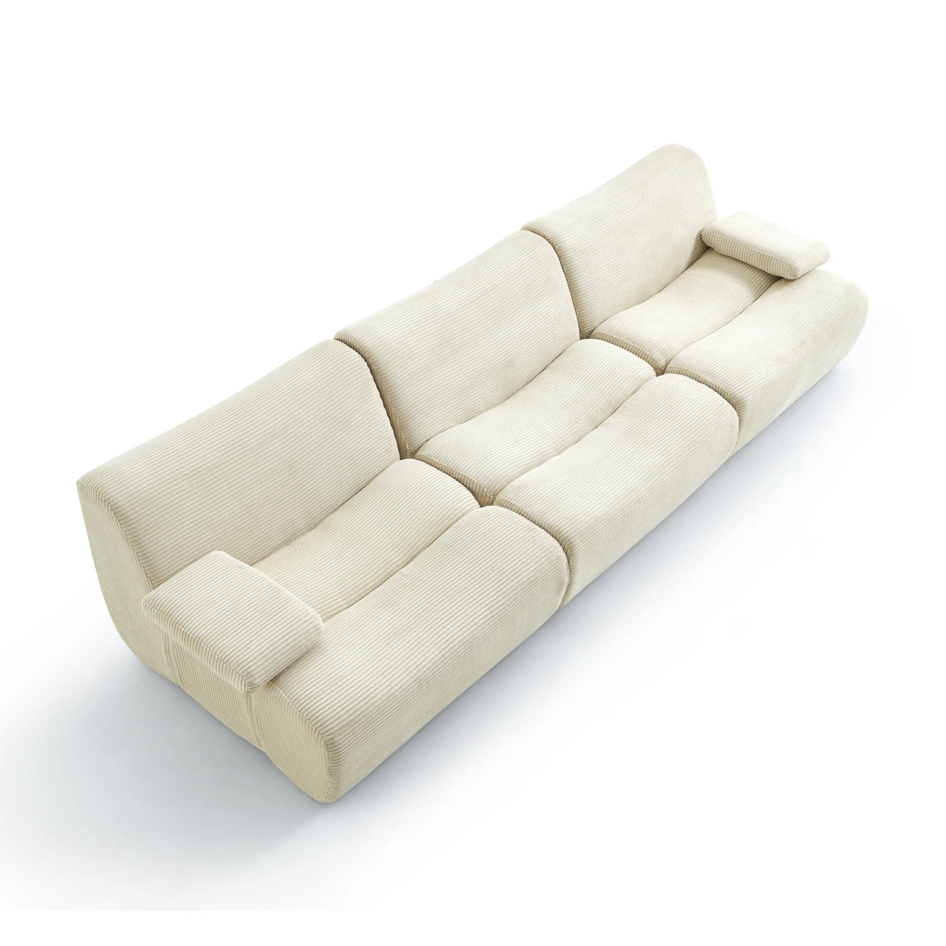 <tc>Sofa na Caixa</tc> Ortler em Boucle - Linho