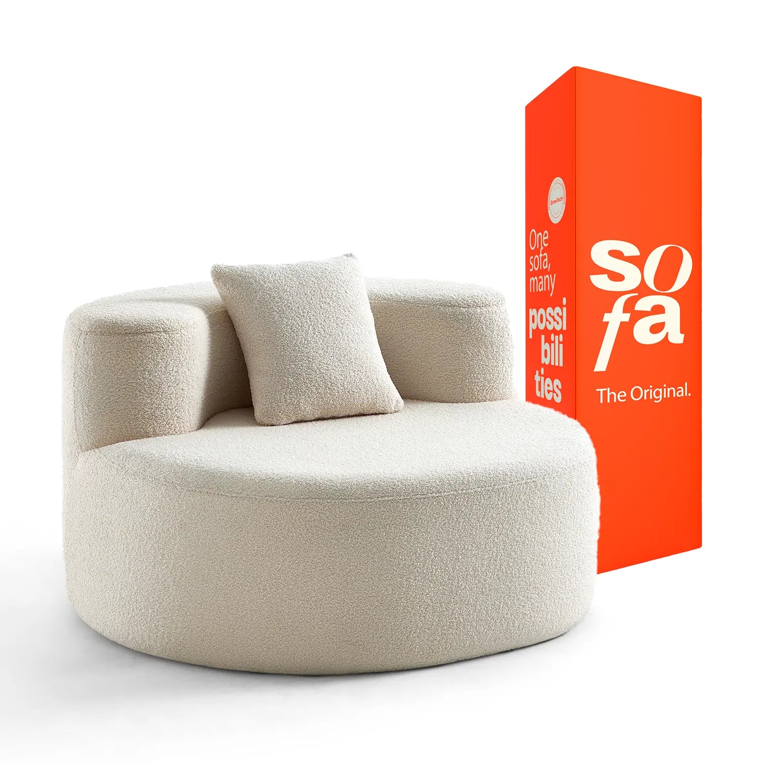 <tc>Sofa na Caixa Dunne em Boucle - Linho</tc>