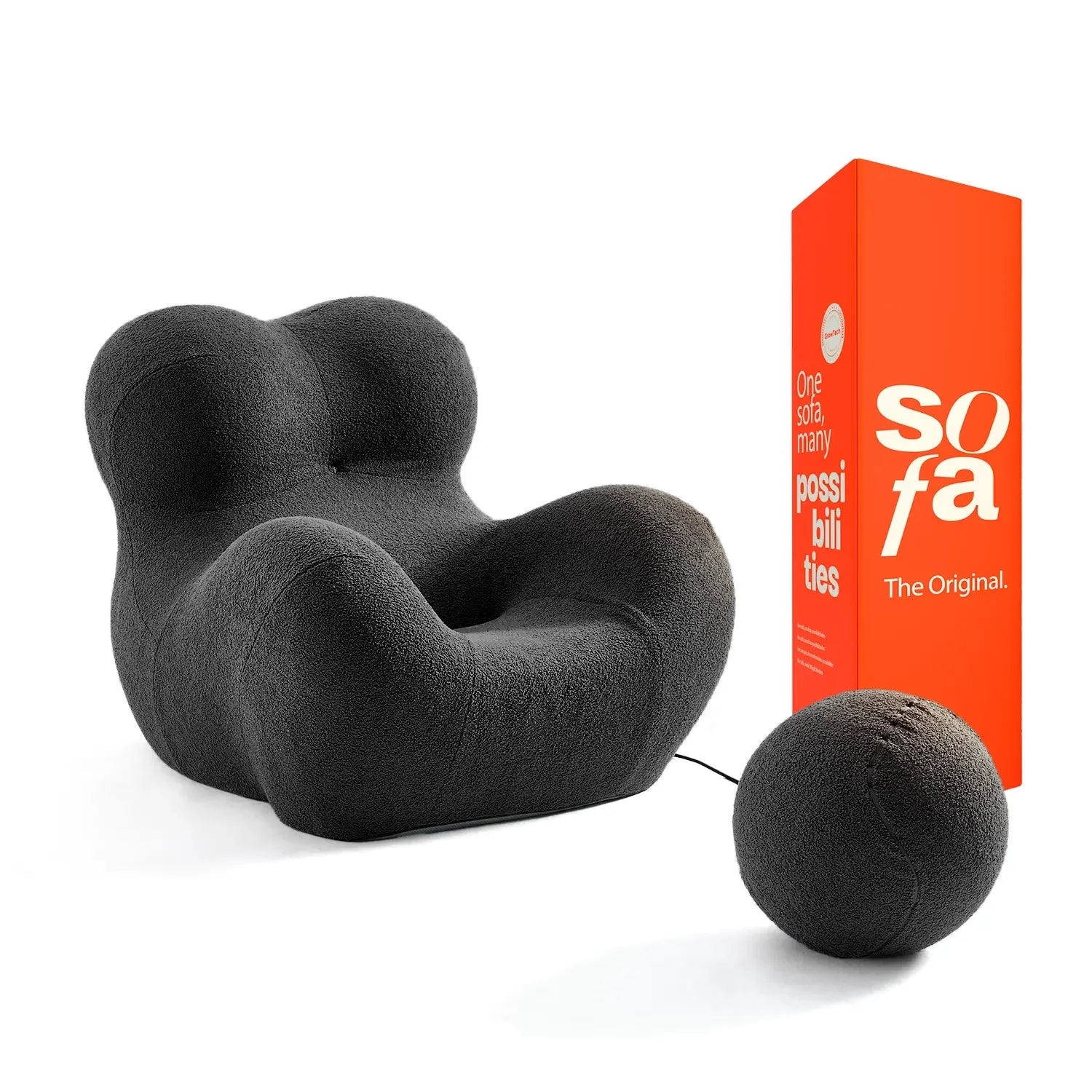 <tc>Sofa na Caixa</tc> Palla - Preto