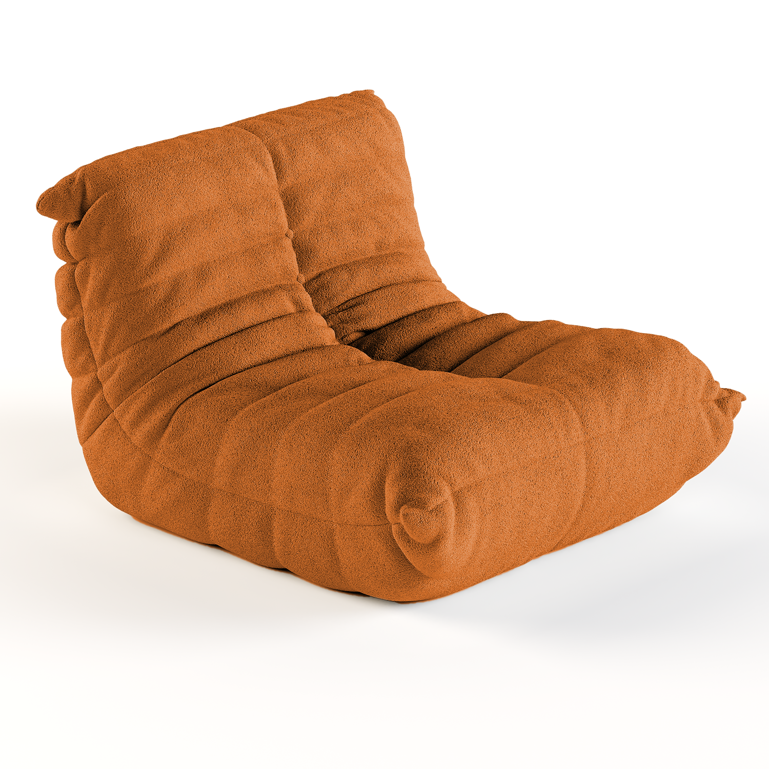 <tc>Sofa na Caixa</tc> 1973 1 assento em Boucle - Orange