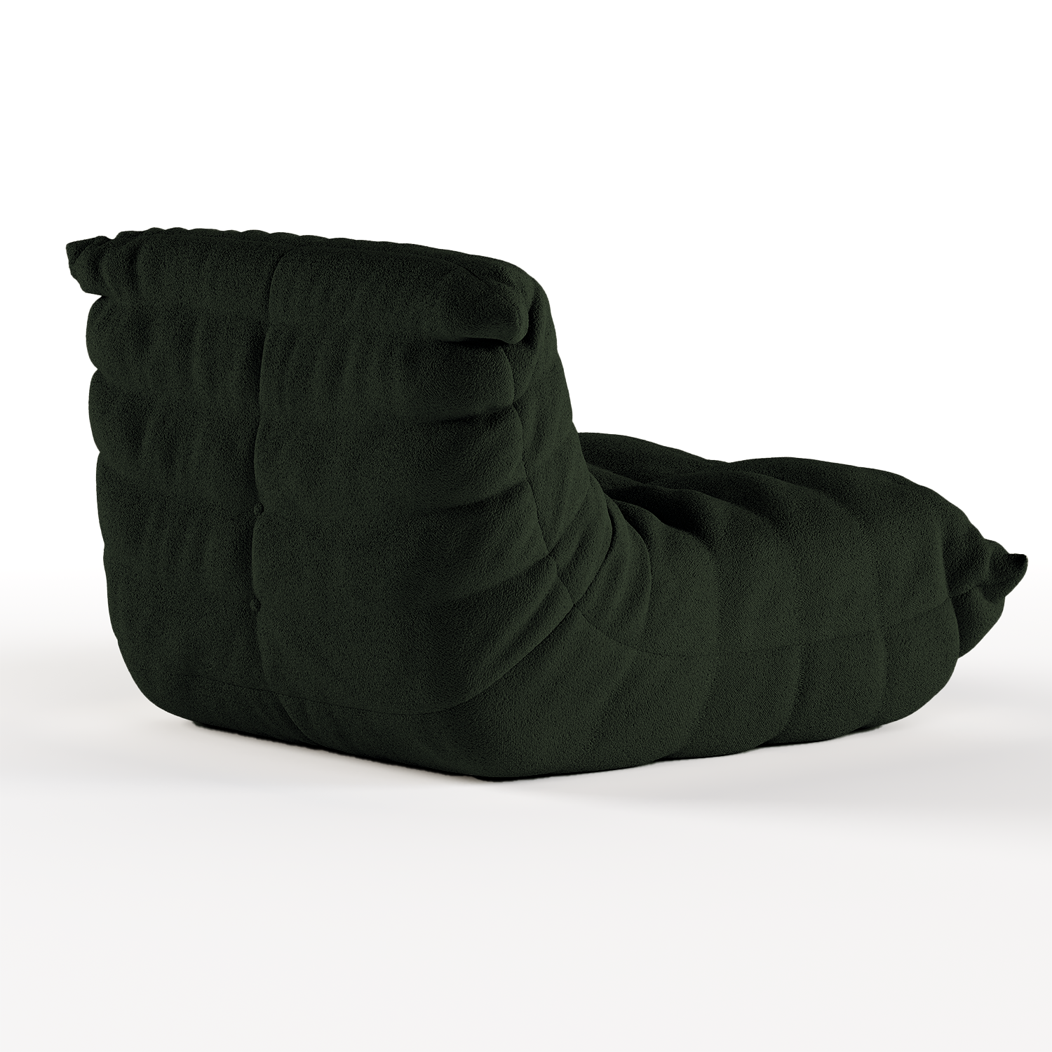 <tc>Sofa na Caixa</tc> 1973 1 assento em Boucle - Moss Green