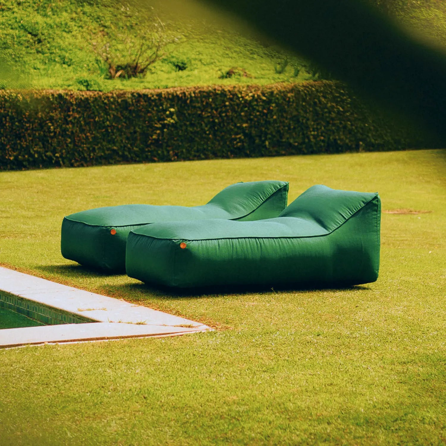 2 Uni Chaise Lounge Set - Moss